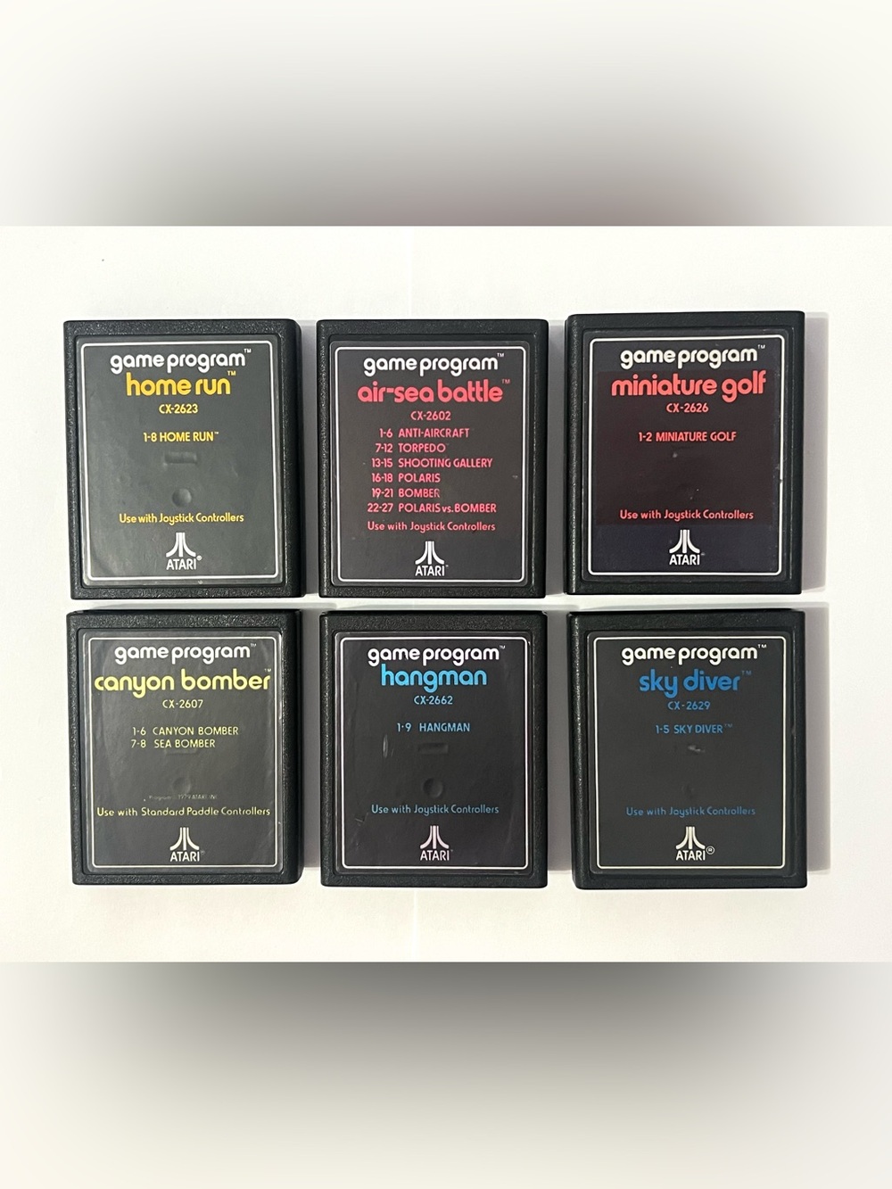 All games have been tested and contacts cleaned